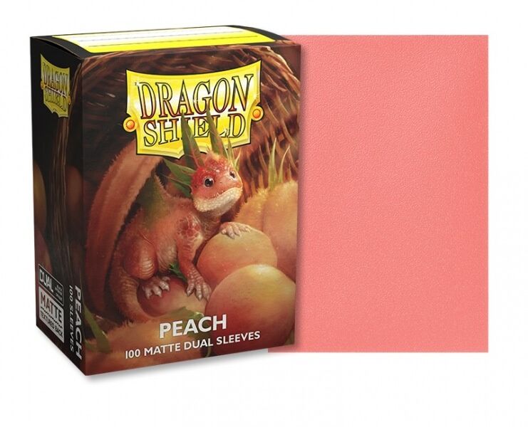Obaly na karty Dragon Shield 63 x 88 mm - Matte Dual Sleeves (barevné), barva Peach