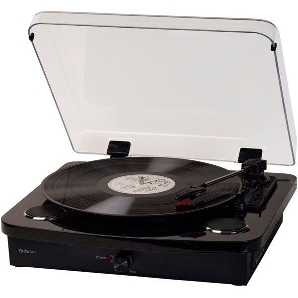 Denver VPL-230 gramofon s reproduktory a Bluetooth černý Černá