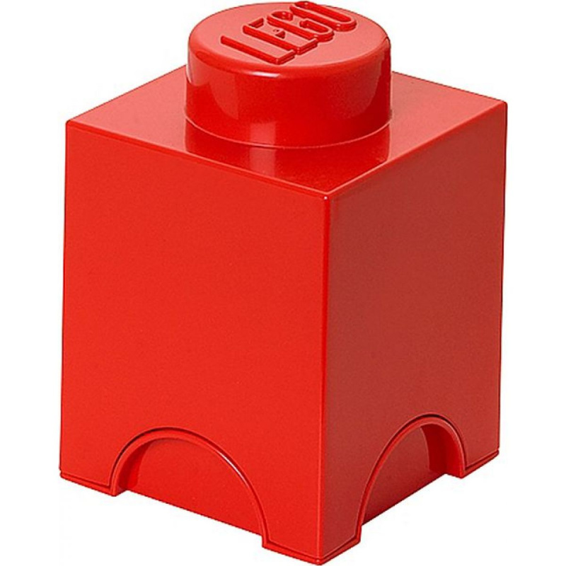 LEGO® Úložný box 12,5 x 12,5 x 18 cm Červený