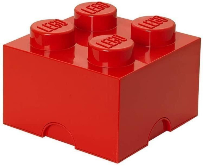 LEGO úložný box 4 - červená