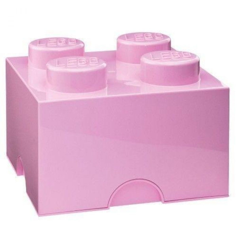 LEGO úložný box 4 - světle růžová