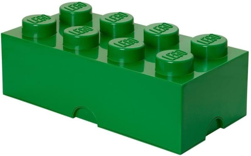 LEGO úložný box 8 - tmavě zelená