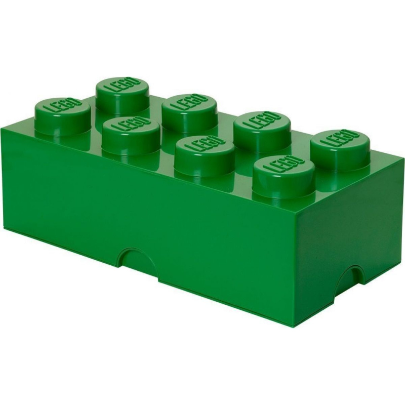LEGO úložný box 8 - tmavě zelená