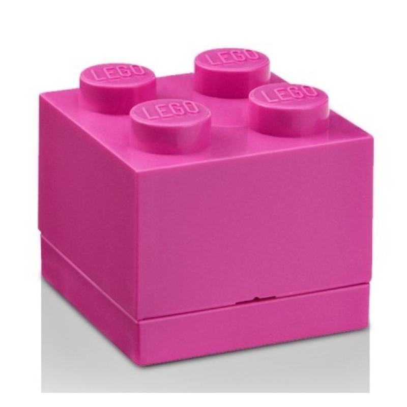 Lego® mini box 45x45x42 růžový