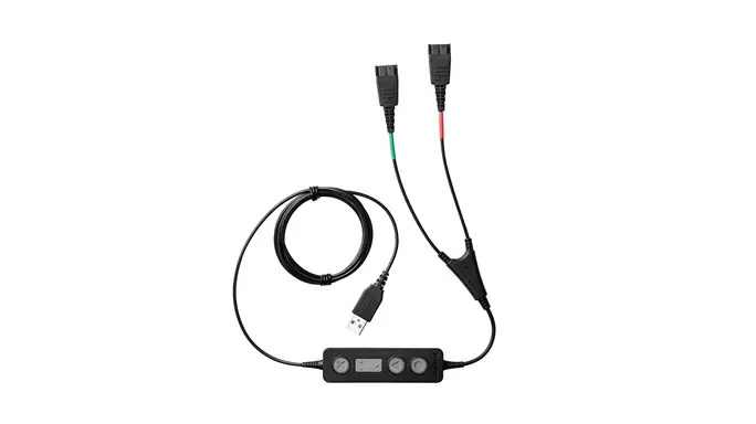 Jabra Link 265 USB-A/2x QD kabel černý