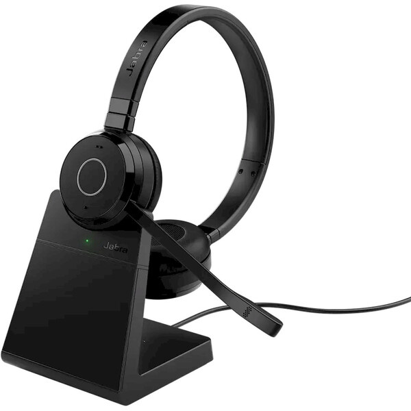 Jabra Evolve 65 TE Link390a UC Stereo se stojánkem Černá