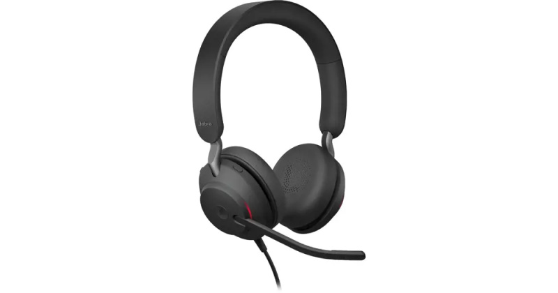 Jabra Evolve2 40 SE USB-C/A MS Stereo sluchátka černá Černá