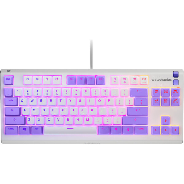 SteelSeries Apex 3 TKL (US) herní klávesnice bílá