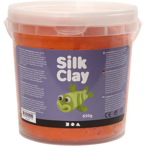 Creative Silk Clay hedvábná modelovací hmota ORANŽOVÁ 650 g
