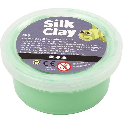 Creative Silk Clay hedvábná modelovací hmota SVĚTLÁ ZELENÁ