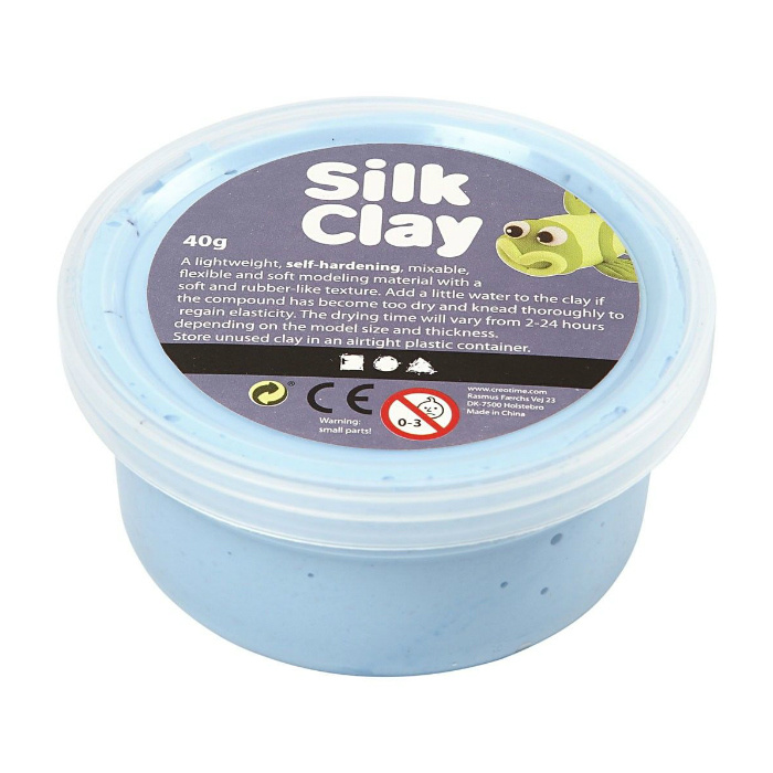 Creative Silk Clay hedvábná modelovací hmota NEONOVÁ MODRÁ