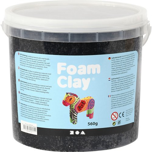 Creative Samotvrdnoucí modelovací pěnová hmota Foam Clay ČERNÁ 560 g