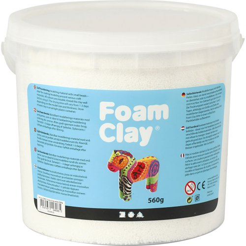 Creative Samotvrdnoucí modelovací pěnová hmota Foam Clay BÍLÁ 560 g