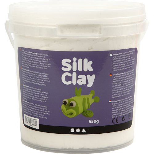 Creative Silk Clay hedvábná modelovací hmota BÍLÁ 650 g