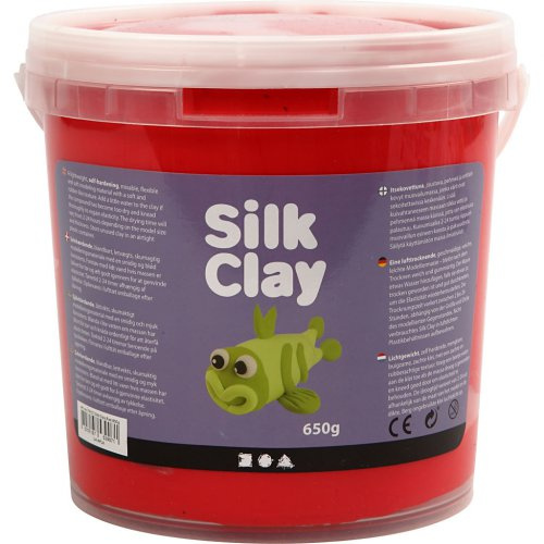 Creative Silk Clay hedvábná modelovací hmota ČERVENÁ 650 g
