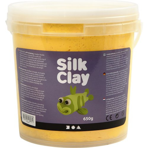 Creative Silk Clay hedvábná modelovací hmota ŽLUTÁ 650 g