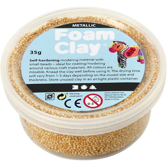 Creative Samotvrdnoucí modelovací pěnová hmota Foam Clay ZLATÁ