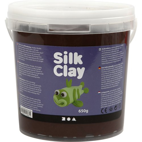 Creative Silk Clay hedvábná modelovací hmota HNĚDÁ 650 g