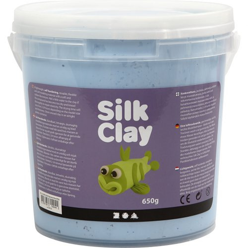 Creative Silk Clay hedvábná modelovací hmota NEON MODRÁ 650 g
