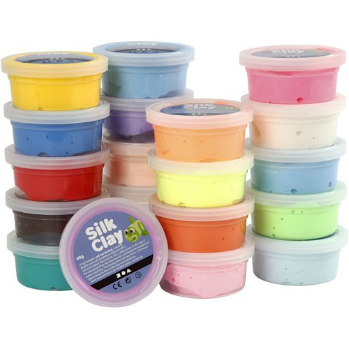 Creative Silk Clay hedvábná modelovací hmota  SADA 20 barev