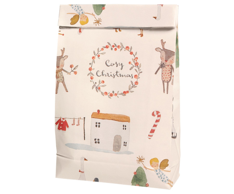 MAILEG Dárkový sáček - Cosy Christmas - velký