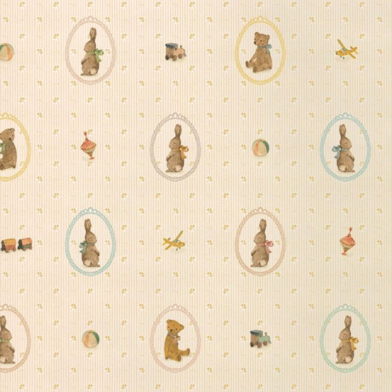 MAILEG Dárkový papír - Bunnies and Teddies