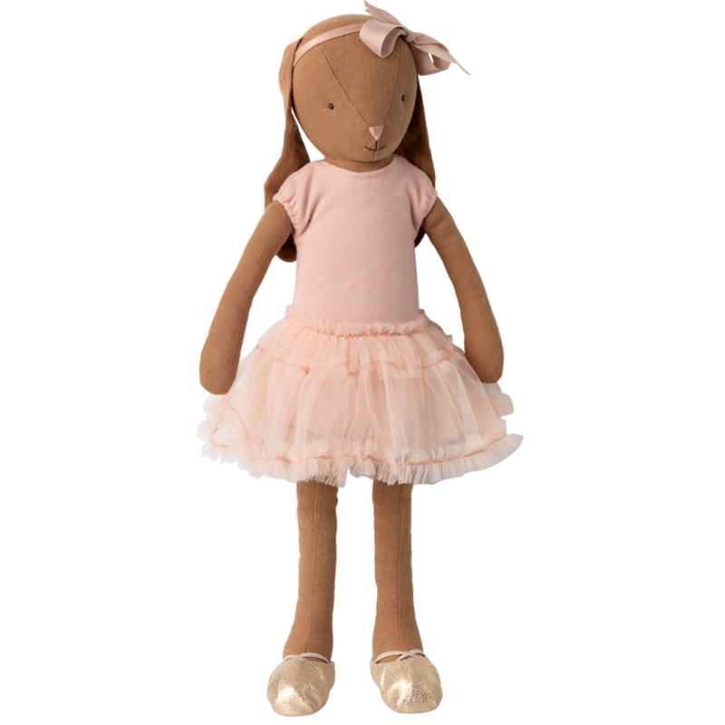 MAILEG Králíček baletka Chocolate brown - Size 3 - Rose S25