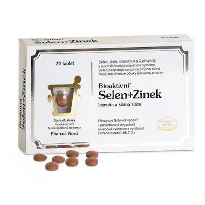 PHARMA NORD Bioaktivní selen + zinek 30 tablet