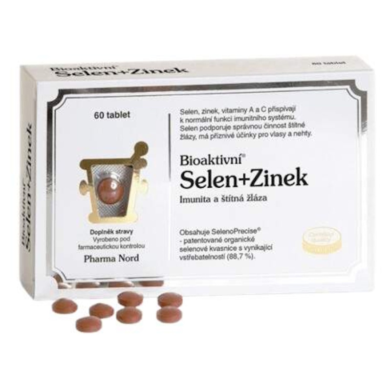 Pharma Nord Bioaktivní Selen+Zinek tbl.60