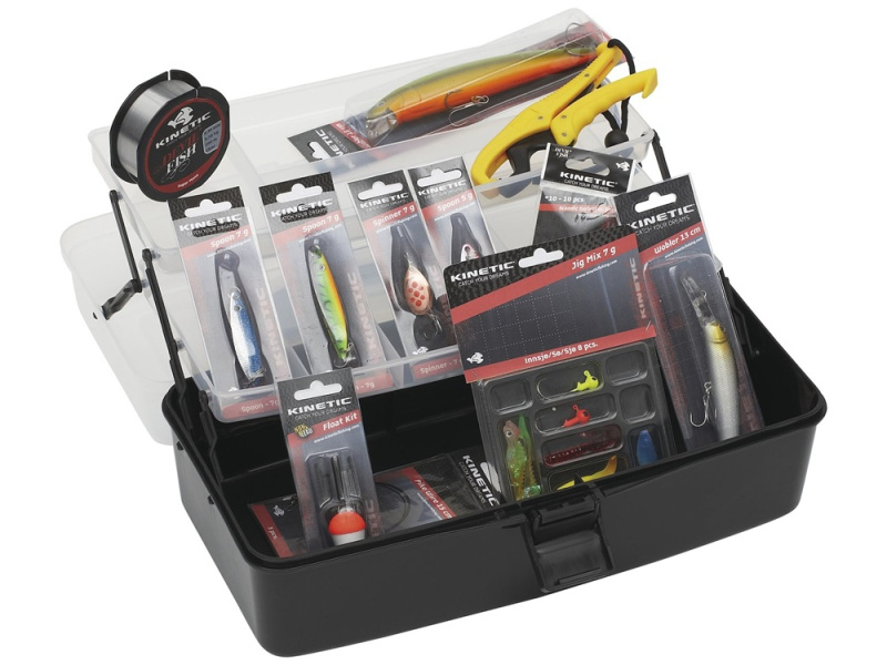 Kinetic set nástrah a příslušenství tackle box big kit freshwater