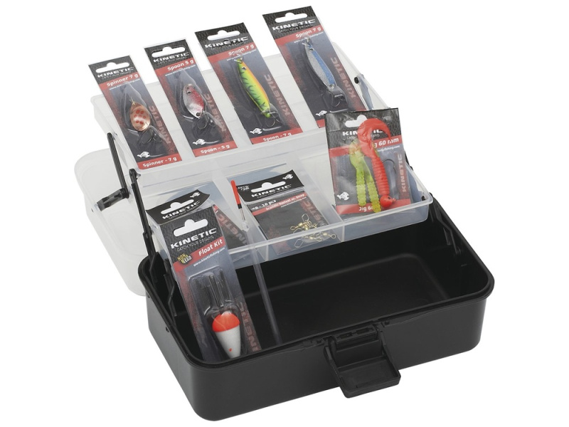 Kinetic set nástrah a příslušenství tackle box kit freshwater