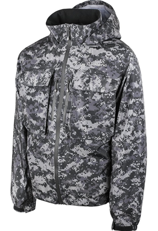 Kinetic bunda camorush jacket grey camo - m