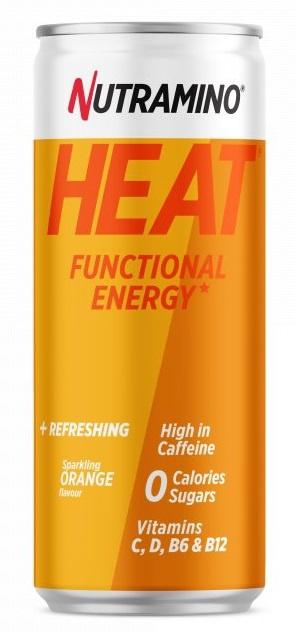 Nutramino HEAT Energy Drink 330 ml - pomeranč