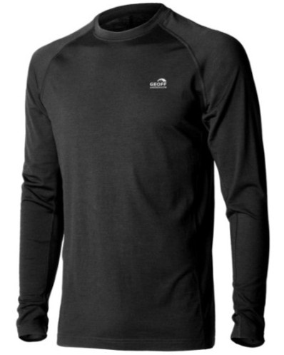 Geoff anderson soft thermo triko wizwool 165 s dlouhým rukávem černé - xl