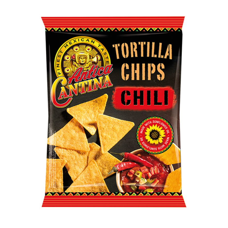 Antica Cantina Tortilla chips chili
