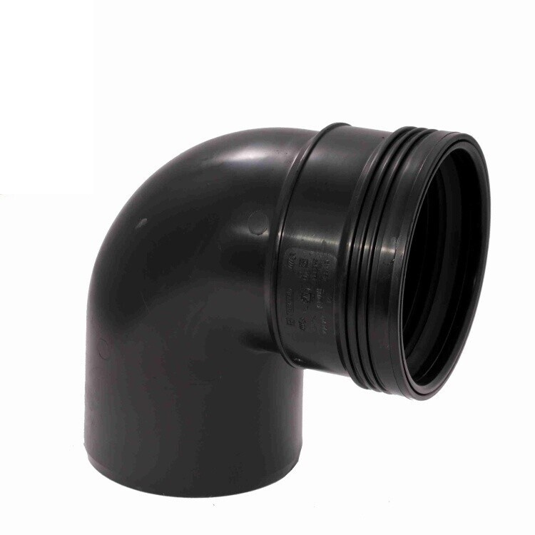 Černé koleno 110 mm 90°