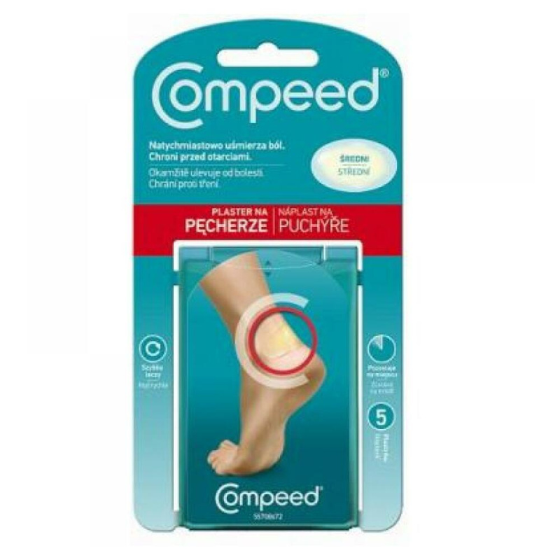 COMPEED náplast na puchýře střední 5ks