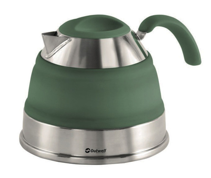 OUTWE Skládací silikonová konvice Outwell SHADOW GREEN 1,5 l