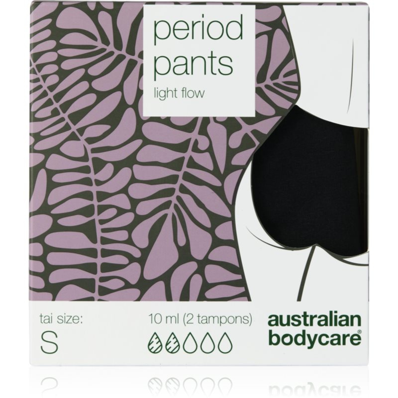 Australian Bodycare Period Pants menstruační kalhotky pro slabou menstruaci velikost S 1 ks