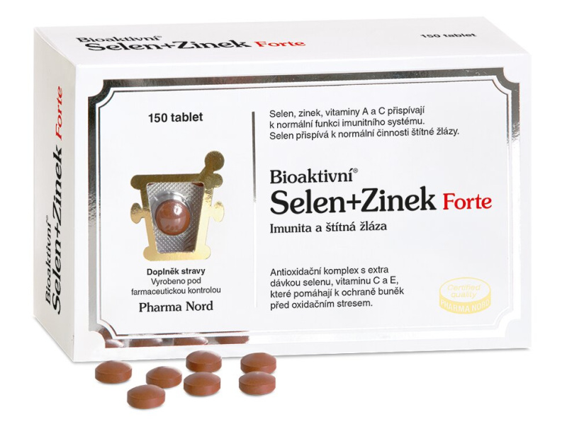 PHARMA NORD Bioaktivní selen + zinek forte 150 tablet