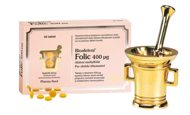 Bioaktivní Folic 400mcg 60 tablet