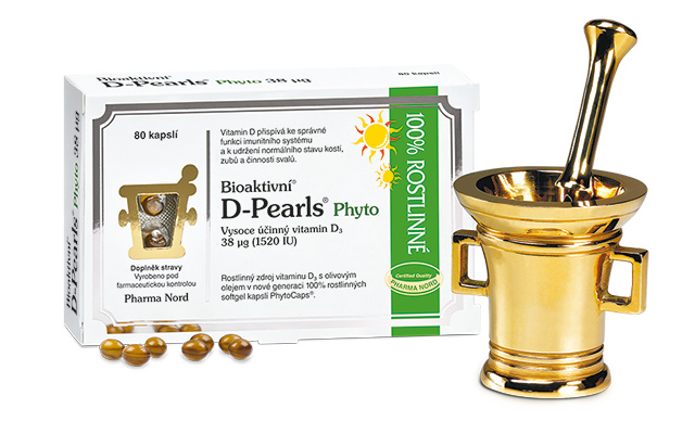 PHARMA NORD Bioaktivni D-Pearls Phyto 38 mcg 80 kapslí
