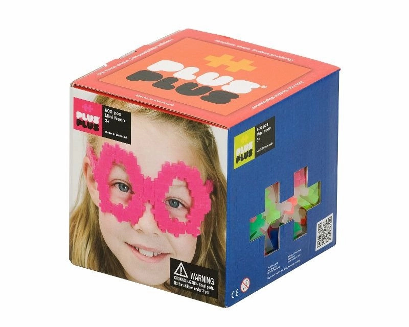 Plastová stavebnice PlusPlus Mini Neon - 600 dílků