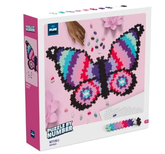 Plus-Plus Skládej podle čísel - Motýl 800 ks