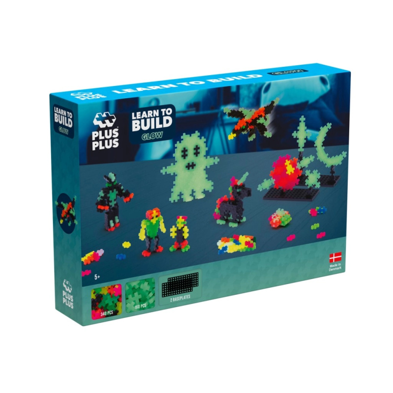 Plus Plus Blocks Naučte se budovat Glow in the Dark Elements