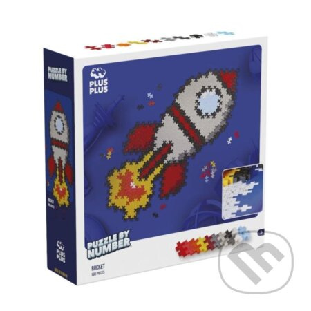 Plus-Plus Skládej podle čísel - Raketa 500 ks