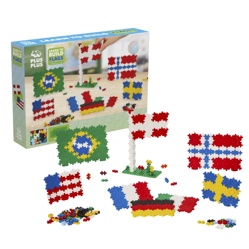 Plus Plus Blocks Naučte se stavět vlajky