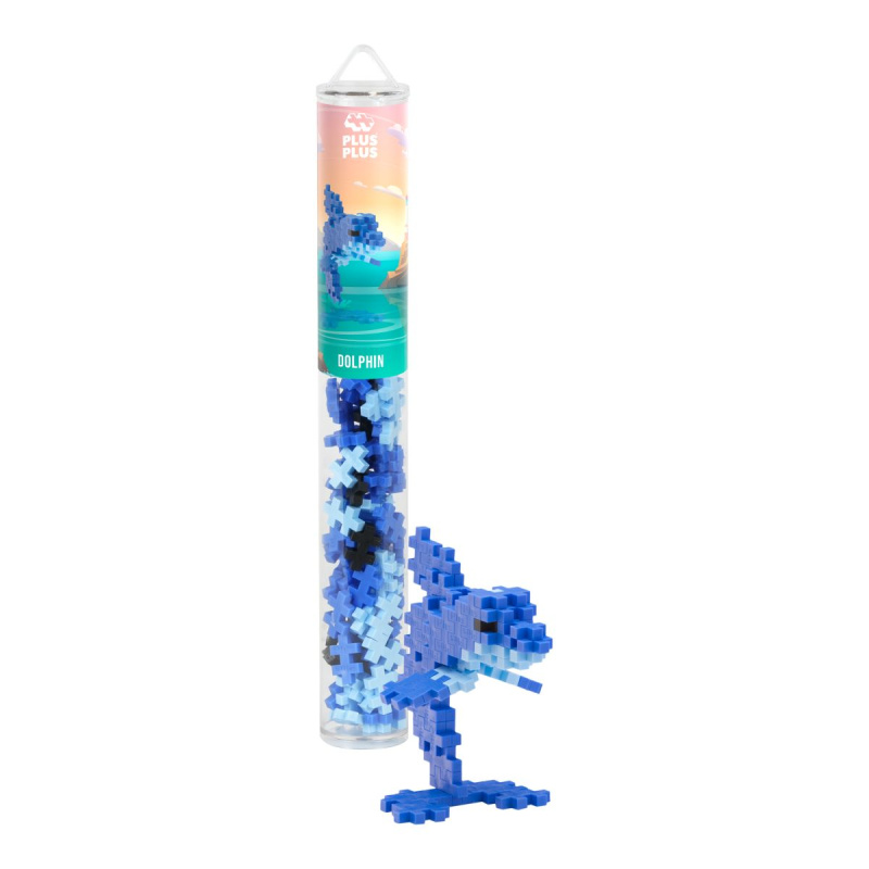 Plus-Plus delfín – kreativní stavebnice 100 ks tuba