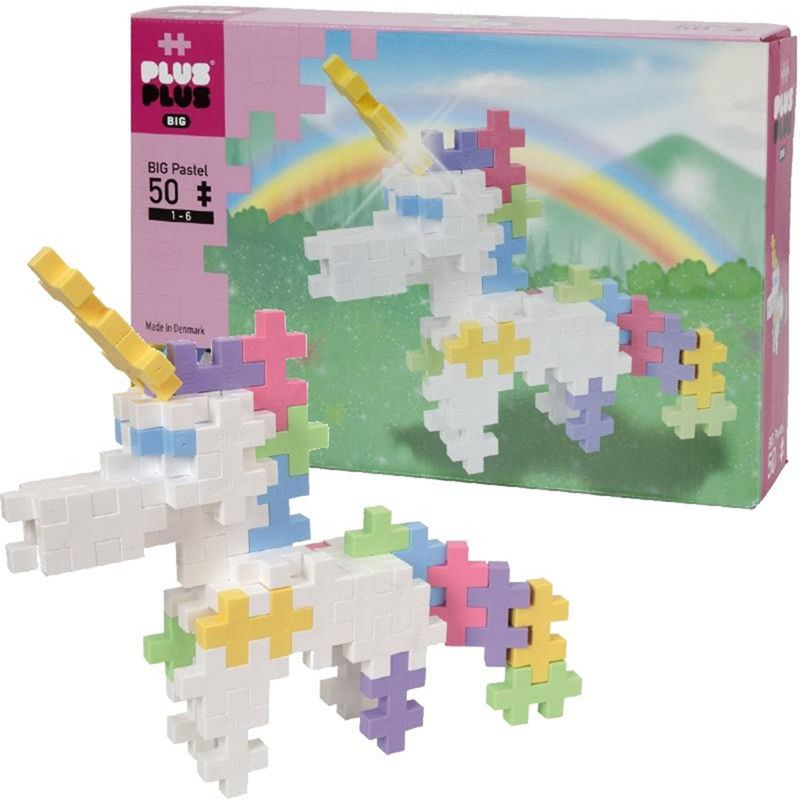 Plus-Plus BIG Pastel Jednorožec 50 ks