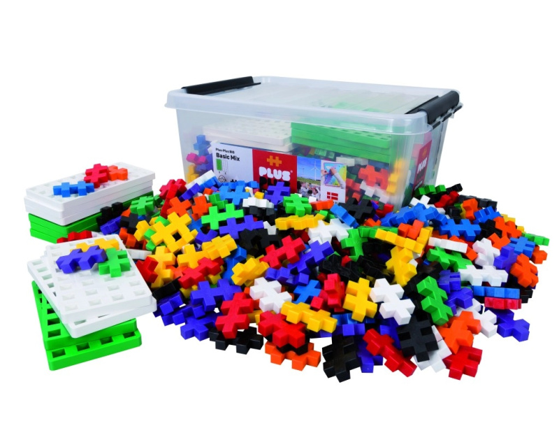 Plus Plus BIG Basic box - 400 ks + 10 podložek